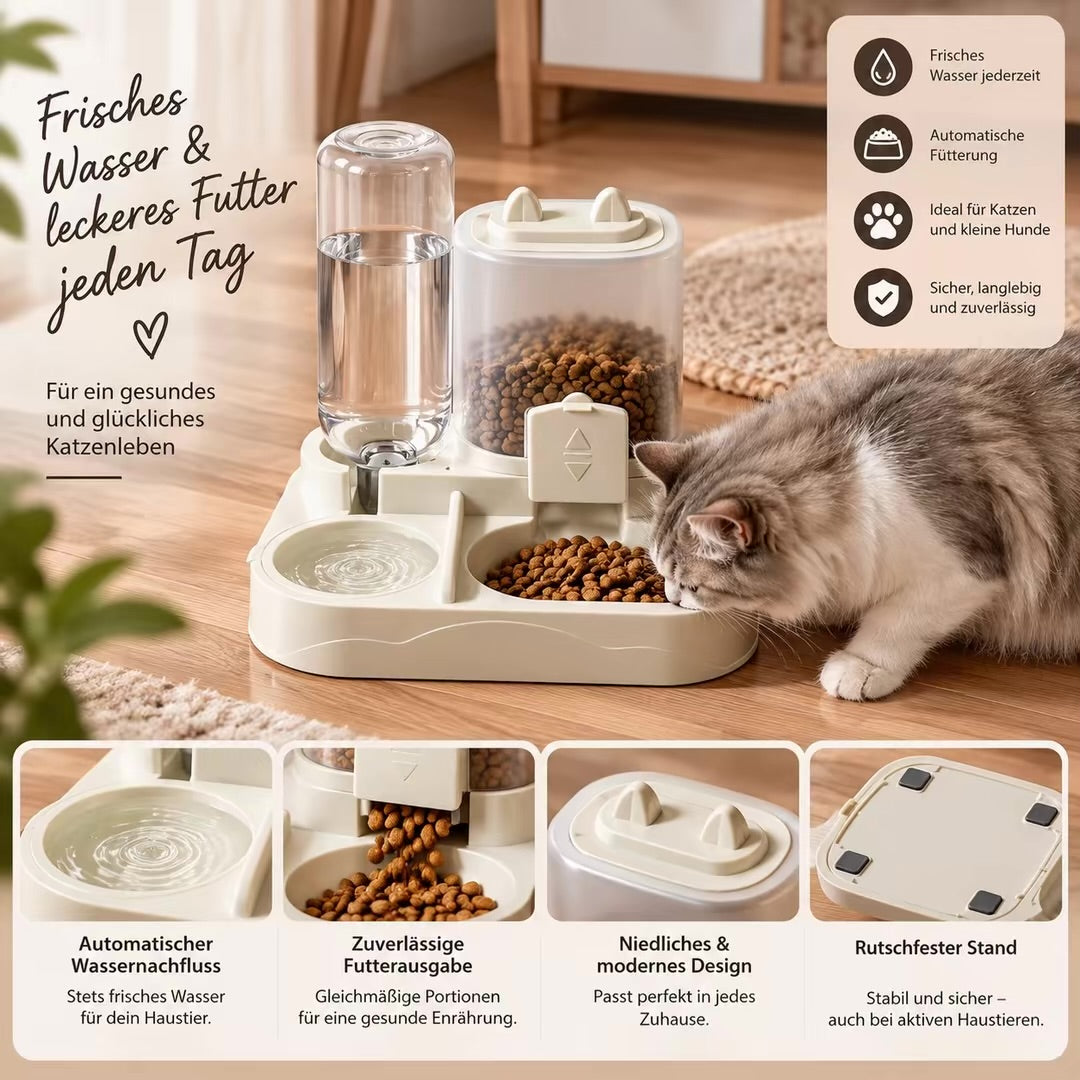 Pawora 2-in-1 Futter- und Trinkautomat