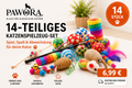 14-teiliges Katzenspielzeug-Set – Starter-Set für neugierige Katzen