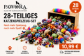 28-teiliges Katzenspielzeug-Mix-Set – Plüsch & Kunststoff