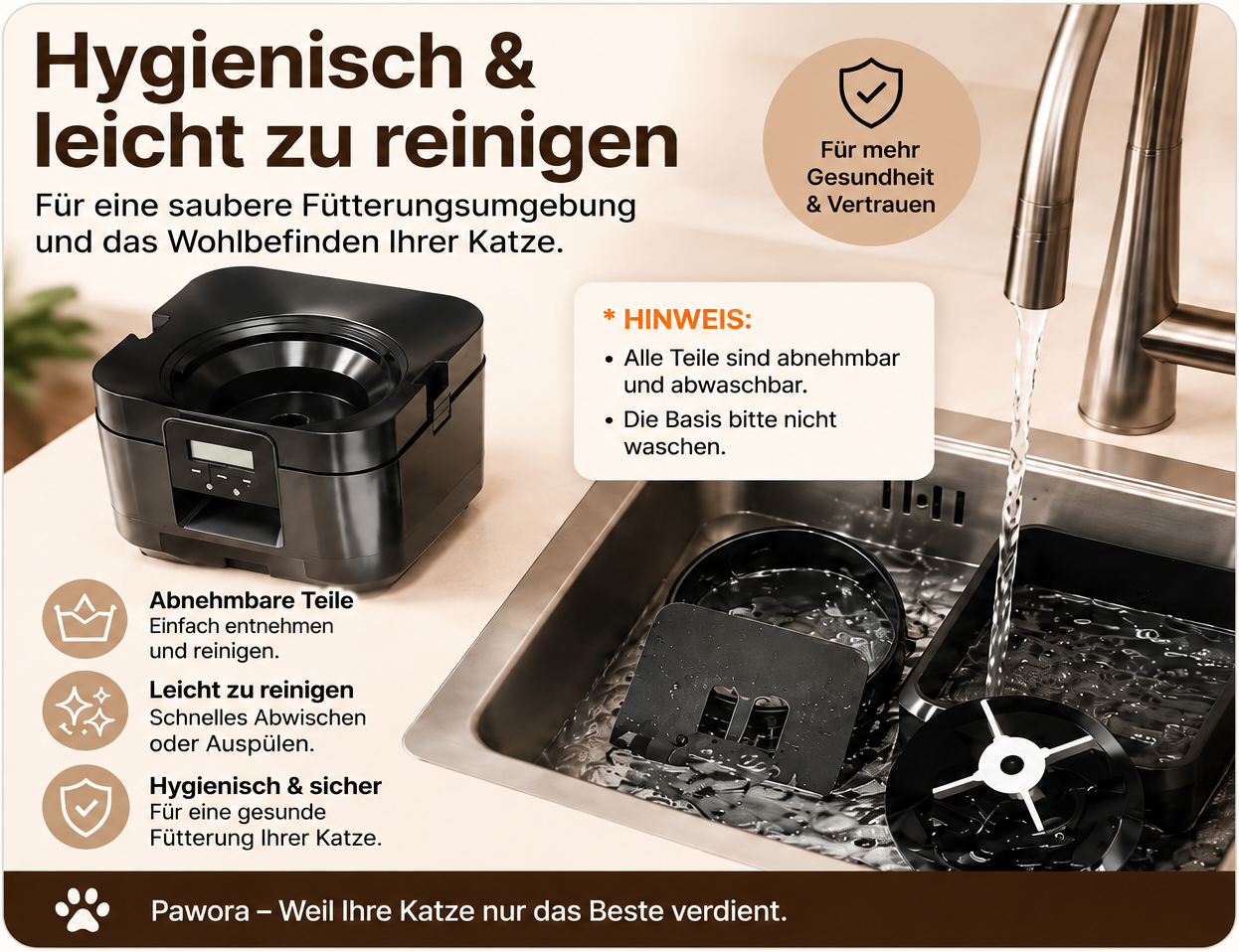 Pawora SmartFeeder – Intelligenter Futterautomat für Katzen & Hunde